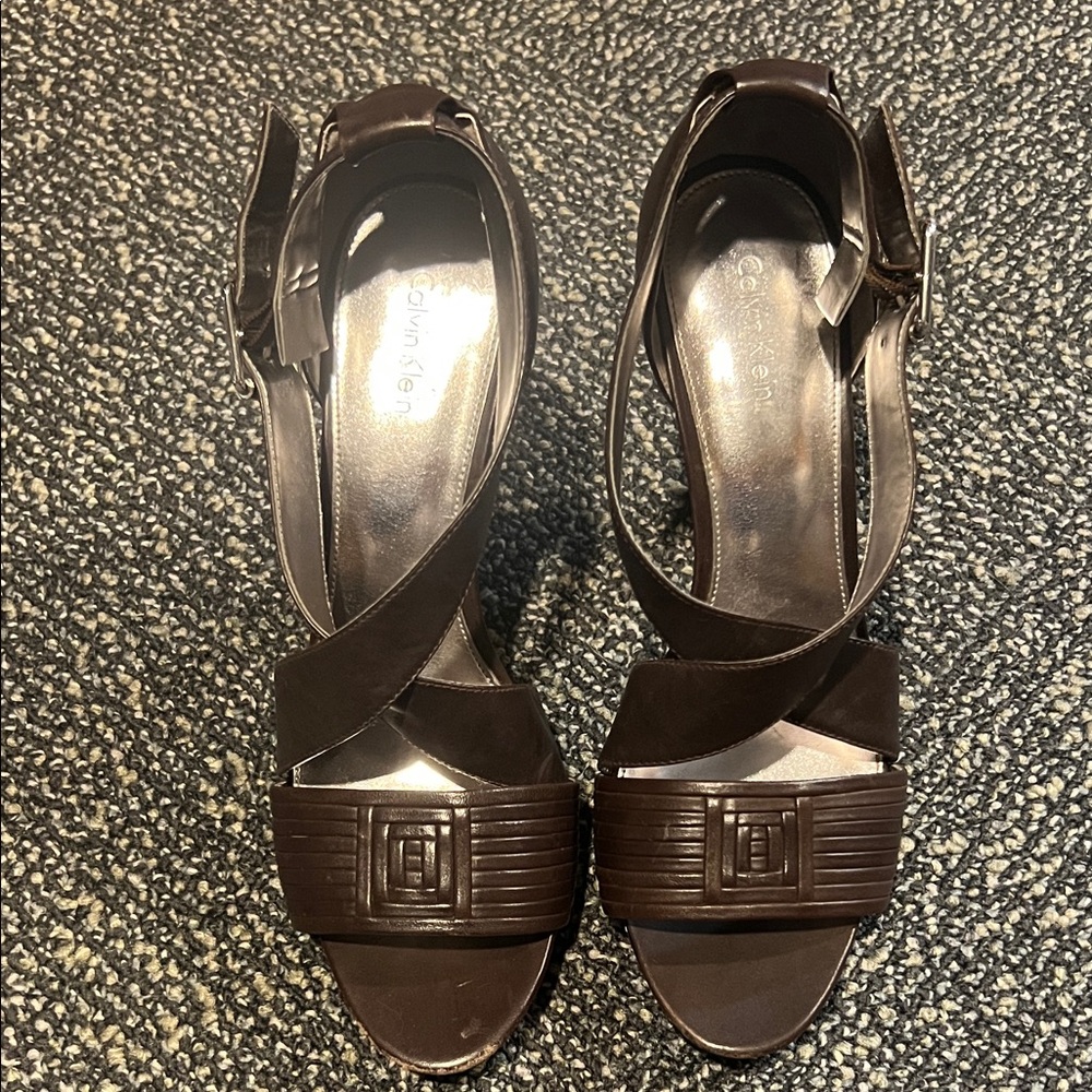Calvin Klein Women's Dark Brown Heels